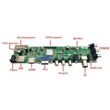 Kit Pentru LTN154AT07-002/LTN154AT07-C03 Digital HDMI 30pin Panoul de pe placa de control de la distanță DVB-T 1 CCFL TV LCD VGA USB AV 1280X800