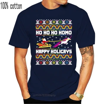 Ho Ho Homo Fericit Holigays Berry Slouchy Crăciun Tricou