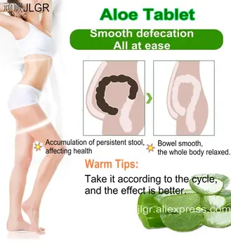 Aloe Tablete Constipatie Tratament Peste Noapte Relief Stimularea Intestinului Laxativ Scuti De Frumusete Detoxifiere Produse De Îngrijire A Sănătății
