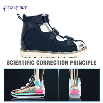 Princepard Copilul Băieți Fete Sandale Ortopedice pentru Copii Pantofi pentru Copii Apring Vara din Piele Picior stramb de Susținere Pantofi pentru Copii