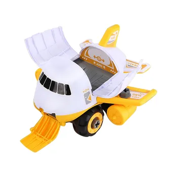Avion de Jucărie Mașină Set DIY Simulare de Transport de Călători Set Avion Model Set Masina Cu Camion de Foc Băiat Jucărie de Învățământ Seturi Cadou