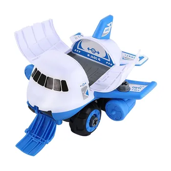 Avion de Jucărie Mașină Set DIY Simulare de Transport de Călători Set Avion Model Set Masina Cu Camion de Foc Băiat Jucărie de Învățământ Seturi Cadou