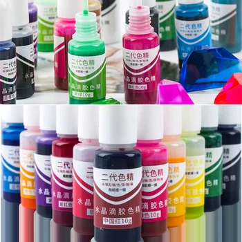24 de Culori de Cristal Epoxidice Pigment UV Vopsea Rășină DIY Arta Artizanat Bijuterii Colorant Set