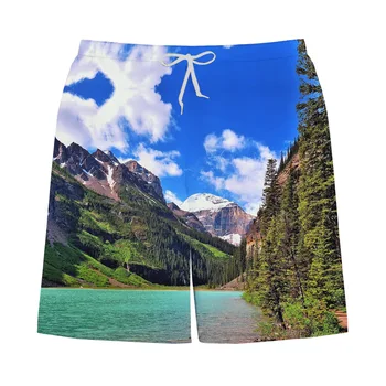 De Vară 2020 pentru Bărbați pantaloni Scurți de Plajă 3D Imprimate Moda Streetwear Pantaloni scurți de Sport Costume de baie Scurt Trunchiuri de sex Masculin Casual pantaloni Scurti