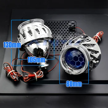 Masina Lentile De Faruri Bi-xenon Fagure Lens Tuning Dual Angel Eyes Retrofit Proiector H1 H4 H7 Lumini Accesorii