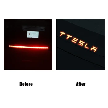 FCXvenle Autocolante Auto Accesorii de Frână Lumină Autocolant pentru Tesla Model 3 Acrilice Auto Decorare Autocolant Modificarea Styling Auto
