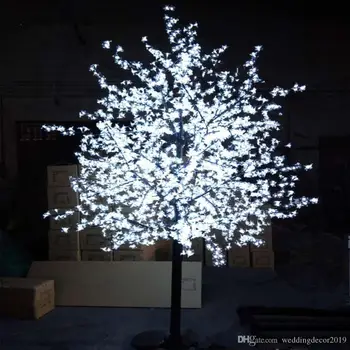 2m 6.5 ft Înălțime în aer liber Pom de Crăciun Artificial LED Copac Floare de Cires, Lumina 1150pcs Led-uri Direct de Trunchi de Copac Transport Gratuit
