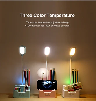 LED Touch Lampa de Birou USB Reîncărcabilă Dormitor Tabelul de Ajustare Ușoară pentru Copii Lectură, Studiu Noptiera Camera de zi en-gros