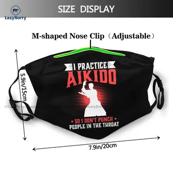 Aikido Masca De Fata Cool Modele De Protecție Anti-Praf Pentru Distracție Adulți Pânză Faciale Gura Masca Cu Filtre