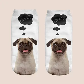 Rainborn Câine Sosete Femei Unisize Meias Casual de Imprimare 3D Harajuku Șosete Amuzante Skarpetki Unisex Femeie Sosete mai Multe Șosete Colorate