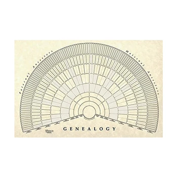 Arbore genealogic Diagramă Pentru a Umple În 5/6/7 Generație Genealogie Poster Gol Completabile Origine Graficul TN99