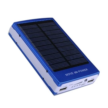 30000mAh Solar Power Bank rezistent la apa Praf Dublă Ieșire USB LED Lanterna Bricheta Litiu Baterie pentru Iphone Xiaomi, Huawei