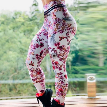 2020 Înaltă Talie Pantaloni de Yoga pentru Femei Fitness Sport 3D Imprimate Jambiere Elastice sală de Gimnastică Antrenament Colanti S-XXXL Rulează Pantaloni Plus Dimensiune