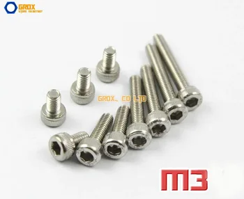 M3 304 din Oțel Inoxidabil, Șurub Allen Socket Cap Șuruburi cu Cap Hexagonal DIN 912