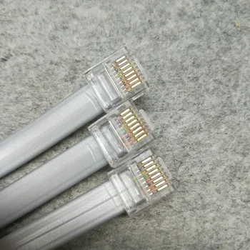 Fierbinte UTP CAT5 Cablu de Rețea de Calculator Adaptor pentru Cablu Patch Cord Scurt Plat Conector RJ45 Cap de Cristal LAN Sârmă de Cupru cu Taitei Linie