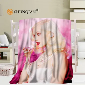 Personalizat Christina Aguilera Coral Pături de Călătorie Canapea Falafel Pături Moi, Pufoase, Calde 56x80inch 50X60inch 40X50inch