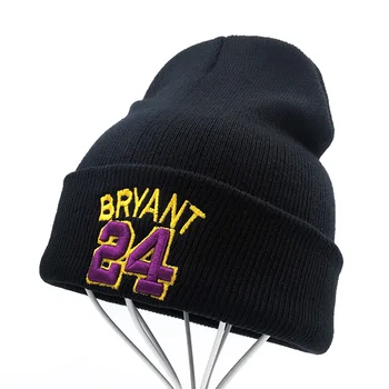 BRYANT Beanie 24 cald 3D Broderie femei bărbați Pălărie de Iarnă Mamba Tricotate bryant Pălărie Chelioși Căciuli, Pălării Hip Hop Tricot Capac