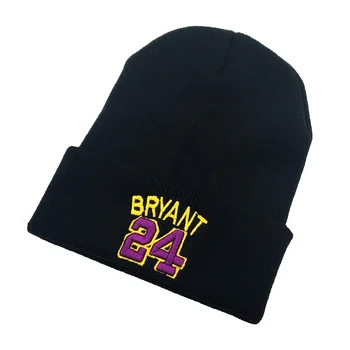 BRYANT Beanie 24 cald 3D Broderie femei bărbați Pălărie de Iarnă Mamba Tricotate bryant Pălărie Chelioși Căciuli, Pălării Hip Hop Tricot Capac