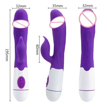 OLO de sex Feminin Masturbator G Spot Dildo Vibrator Stimulator Clitoris 30 De Viteze Realiste Penis Dublu Vibrații Jucarii Sexuale Pentru Femei