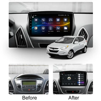 Funrover octa core Android 10.0 masina radio player multimedia Pentru Hyundai IX35 TUCSON 2009-dvd navigatie gps DSP carplay RDS