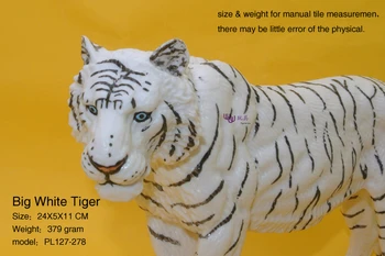 Hot toys:Super-Mare Tigru Alb model de Simulare de Animale pentru copii jucarii copii educative elemente de recuzită