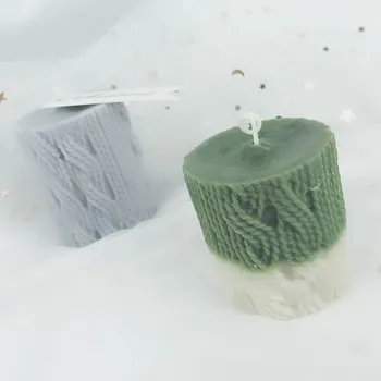 Lână coloane silicon lumânare mucegai DIY lumânare cu miros de mucegai