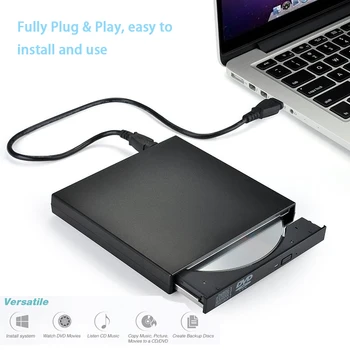 ABS USB 2.0 Plug & Play Unitatea Externă Unitate DVD Combo CD-RW CD Burner+-RW DVD-ROM Portatil Lector DVD Externo pentru Laptop PC