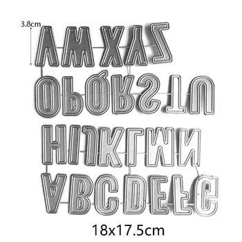Scrisoare alfabet Tăiere de Metal Moare Stencil Scrapbooking DIY Album Timbru Carte de Hârtie Relief Decor Ambarcațiuni