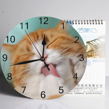 10inch Ceasuri de Perete Decorative Pisici Numeral Cadran Digital Mut Nici un ceas Baterii Ceasuri pentru Copii-loc de Joacă
