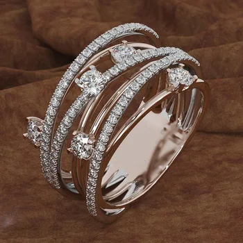 14K 3 Culori de Aur Inel cu Diamant pentru Femei Topaz 1 carat Piatră prețioasă Bizuteria Anillos Bijuterii de Argint Inel cu diamant de Logodna cutie