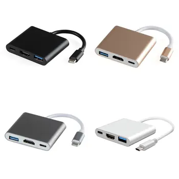 Pentru Apple Pentru a Comuta de Tip C Pentru Adaptor Hdmi Convertor HDMI USB de Trei-In-One Converter Hub Usb 3.0 Multi-Funcție Converter 2020