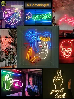 Semn de Neon Pentru Escape Room-text LOGO Lampa real tuburi de sticlă resterant decora lumină sport DISPLAY Impact Atrage lumina