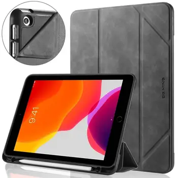 Pliere Flip Stand Piele Mata Caz Pentru iPad 10.2 inch Silicon Moale Înapoi Tablet PC de Protecție Full Cover Pentru iPad 7 2019