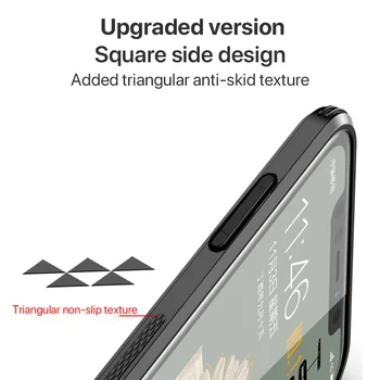 De lux de Culoare curcubeu Anti-drop Semi-transparent, sticla de Caz Pentru iphone X Xr Xs Max SE2020 6s 6 7 8 plus 11 Pro Max Capacul din Spate