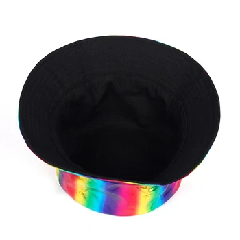 2019 noua moda din piele de pescuit capac de brand casual găleată Pălărie de protecție solară bonnie pălării de Moda curcubeu pescar capace