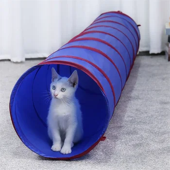 Animale de companie Tunel de Joaca Cat Tunel Câine Amuzant Pisica 2MLong Tunel Pisoi Juca Jucărie Pliabil Agilitate Ascultarea de Formare Tunel Easy Pack