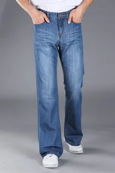 2020 Moda Coreeană Drept Bell Jos Flare Jeans Bărbați Plus Dimensiune Lung Pantaloni Din Denim Mens Clasic Evazate Blugi Bootcut