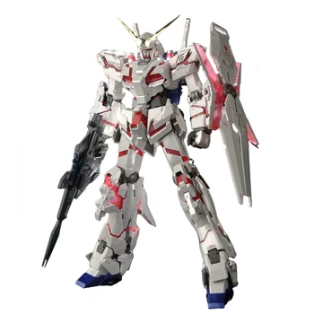 Bandai Gundam MG 1/100 RX-0 Unicorn Ver.Ka Titanium Finisaj Asambla Kituri Model Figurine De Plastic Jucarii Model