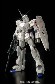 Bandai Gundam MG 1/100 RX-0 Unicorn Ver.Ka Titanium Finisaj Asambla Kituri Model Figurine De Plastic Jucarii Model
