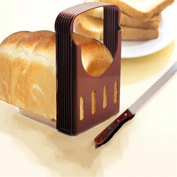 Pliabil Practic Pâine Tăietor de Pâine Toast Slicer Tăiere, Feliere Ghid Instrument de Bucatarie 16cm x14cm x 22cm.