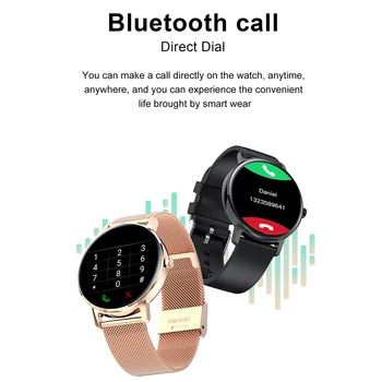 LEMFO Smartwatch 2021 Amoled 390*390 HD Ecranul de apelare Bluetooth Rata de Inima Ceasuri Barbati Nordic52840 Ceas Inteligent L01 pentru Android