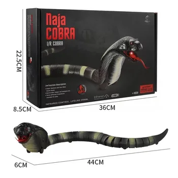 Noutate de Control de la Distanță Șarpe Naja Cobra Animal Truc Terifiant Rău Jucărie RC Snaker Safari Grădină Recuzită Glumă Glumă Cadou
