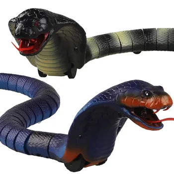 Noutate de Control de la Distanță Șarpe Naja Cobra Animal Truc Terifiant Rău Jucărie RC Snaker Safari Grădină Recuzită Glumă Glumă Cadou