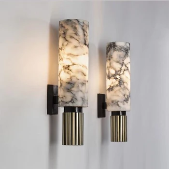 LED-uri de marmură lampă de perete proiect de hotel lampă de decorare camera de zi dormitor iluminat cald