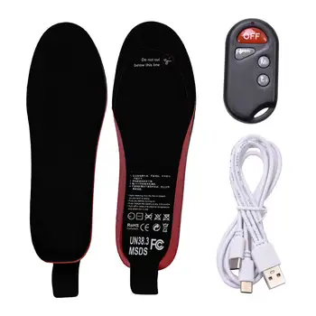 USB Electrice Incalzite Tălpi de Pantofi Cu Control de la Distanță 3.7 V 2100MA Baterie de Cald Șosete Pad Mat Încălzire Branțuri Pentru Schi de Vânătoare