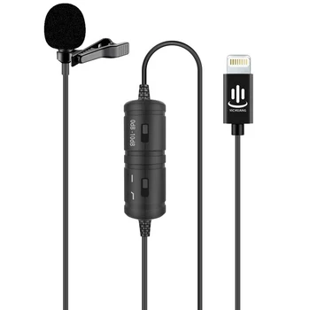 YC-VM40 Telefon Audio Înregistrare Video Lavaliera Microfon cu Condensator pentru iPhone 11 X Xr Xs max 8 8plus 7 7plus 6 6s 6plus 5