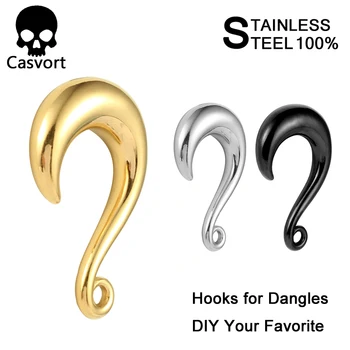 Casvort 10buc/lot Unic din Oțel Inoxidabil Ureche Piercing-ul de Moda Cârlige pentru Dangles Body Piercing Bijuterii en-Gros
