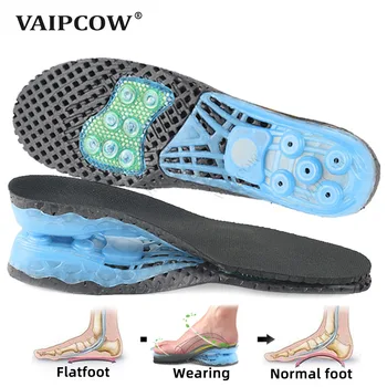 VAIPCOW EVA Primăvară silicon ortopedice suport arc Tălpi insertii de picioare plate ortezare pantofi unic Fasciita Plantara,picior de îngrijire