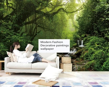 Beibehang Personaliza nou modern, pădure, peisaj natural camera de zi cu canapea, TV dormitor fundal papel de parede tapet