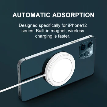 IONCT 15W Magnetic Wireless Încărcător Pentru iPhone 12 11 Pro XS Max XR X 8 Samsung S9 S10 Nota 20 10 9 Rapid Qi de Încărcare